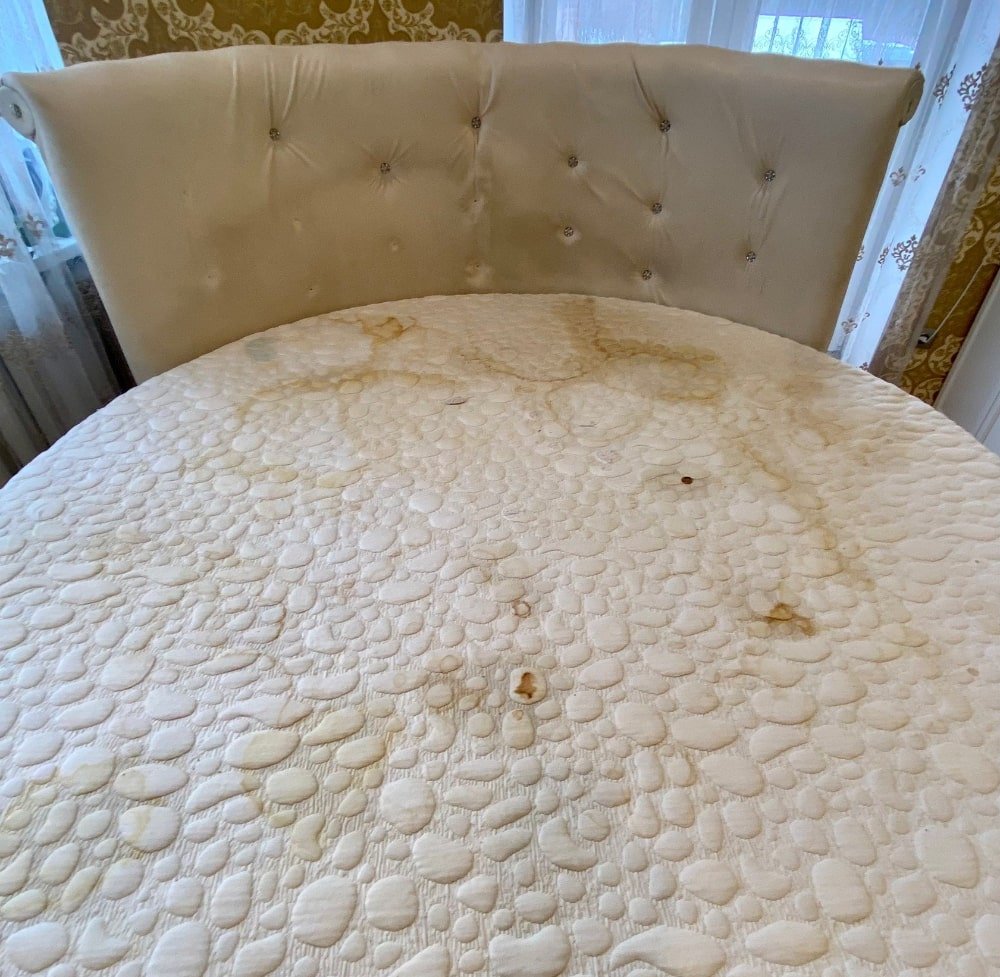 Čiužinio valymas (prieš)